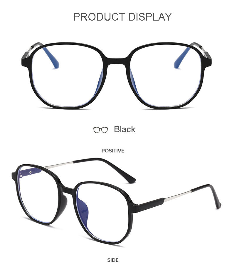 Hotony Unisex Full Rim Polygonal Square TR 90 Resin Frame Eyeglasses 60153 Full Rim Hotony