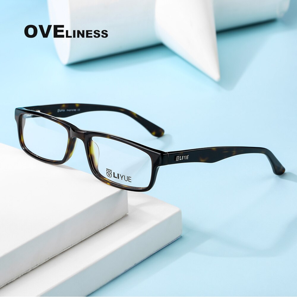 Oveliness Unisex Full Rim Square Acetate Eyeglasses Lg001 Full Rim Oveliness