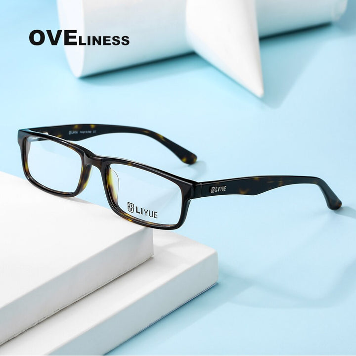Oveliness Unisex Full Rim Square Acetate Eyeglasses Lg001 Full Rim Oveliness