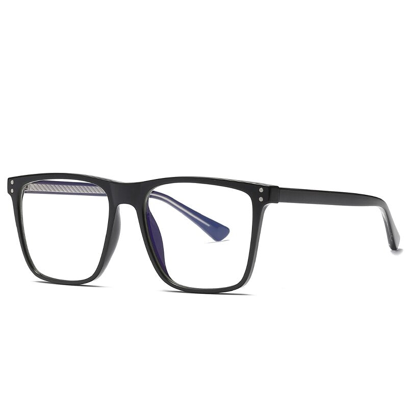 Hotochki Women's Full Rim Square TR-90 Resin Frame Eyeglasses 2023 Full Rim Hotochki Bright Black