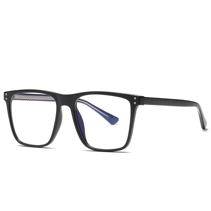 Hotochki Women's Full Rim Square TR-90 Resin Frame Eyeglasses 2023 Full Rim Hotochki Bright Black
