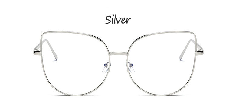 Hotony Women's Full Rim Alloy Cat Eye Frame Eyeglasses 3449 Full Rim Hotony