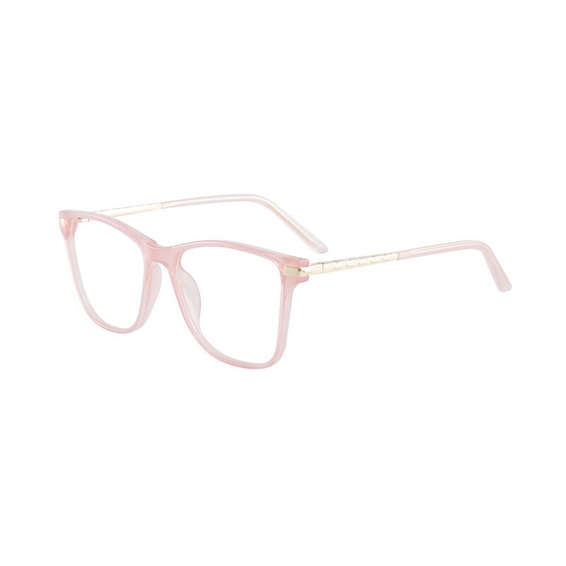 Hotony Women's Full Rim TR 90 Resin Square Frame Eyeglasses 7039 Full Rim Hotony Pink