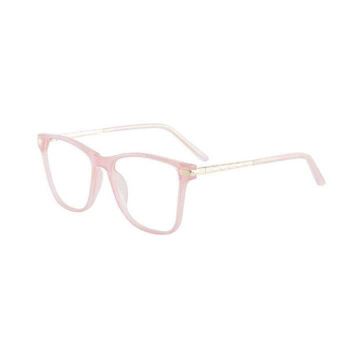Hotony Women's Full Rim TR 90 Resin Square Frame Eyeglasses 7039 Full Rim Hotony Pink