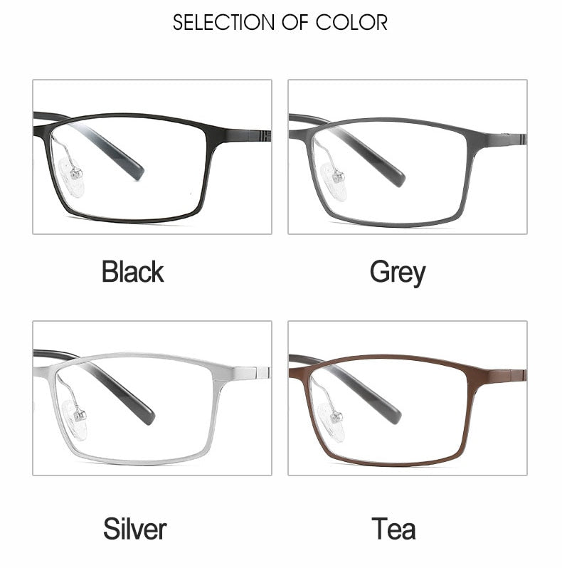 Hotochki Unisex Full Rim Alloy Frame Square Eyeglasses 6300 Full Rim Hotochki