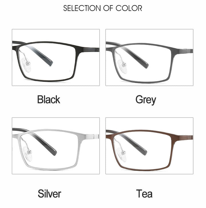 Hotochki Unisex Full Rim Alloy Frame Square Eyeglasses 6300 Full Rim Hotochki