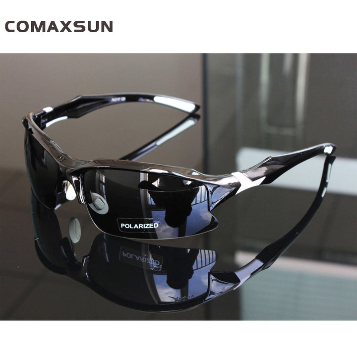 Comaxsun Men's Polarized Full Rim Rectangle Acetate Sport Sunglasses XQ129 Sunglasses Comaxsun Sty1 Black White China