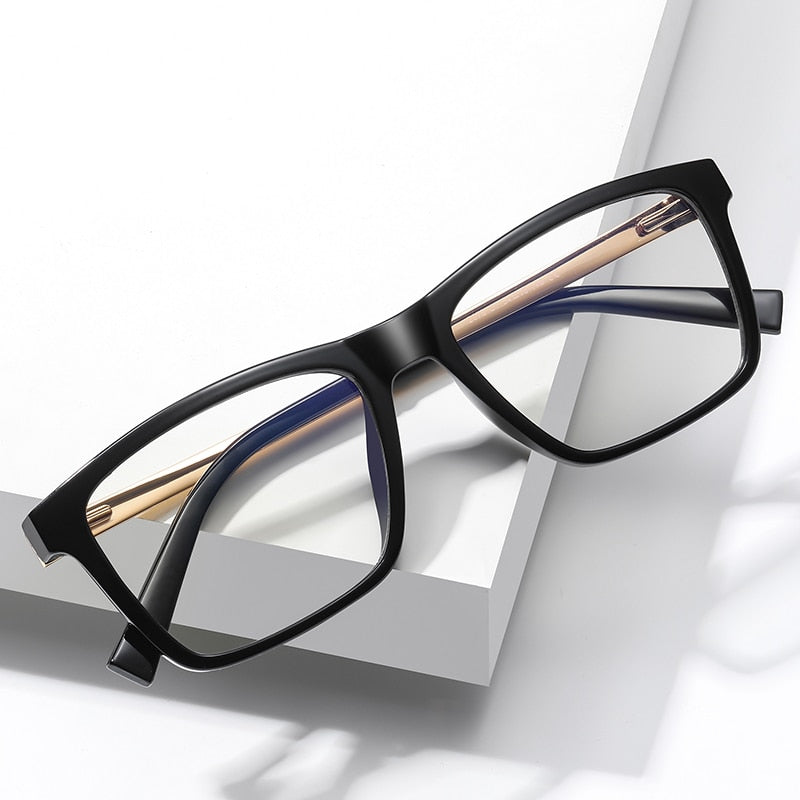Oveliness Unisex Full Rim Square Tr 90 Titanium Eyeglasses 2078 Full Rim Oveliness