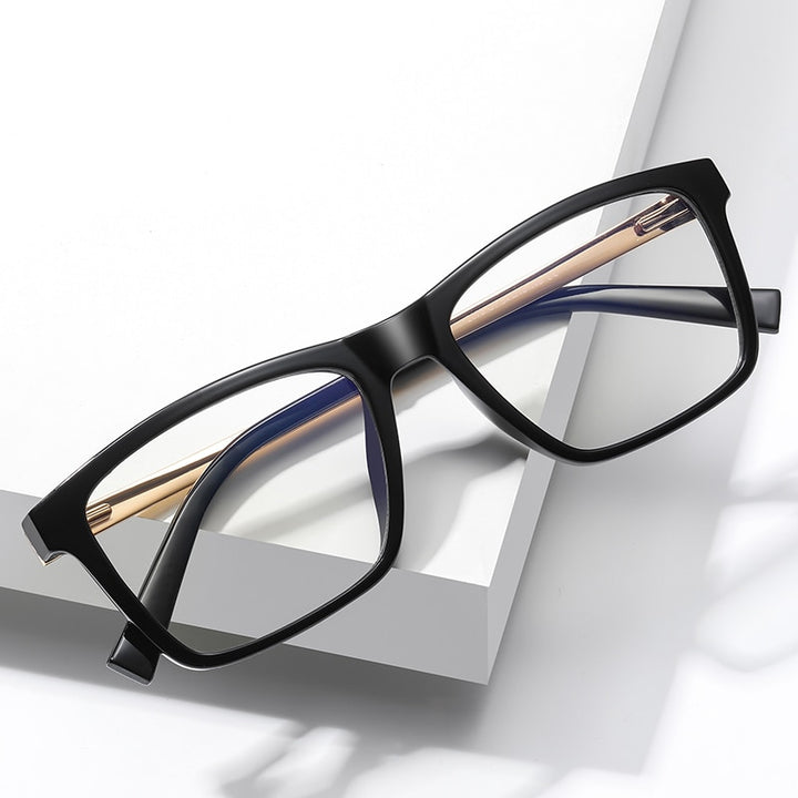 Oveliness Unisex Full Rim Square Tr 90 Titanium Eyeglasses 2078 Full Rim Oveliness
