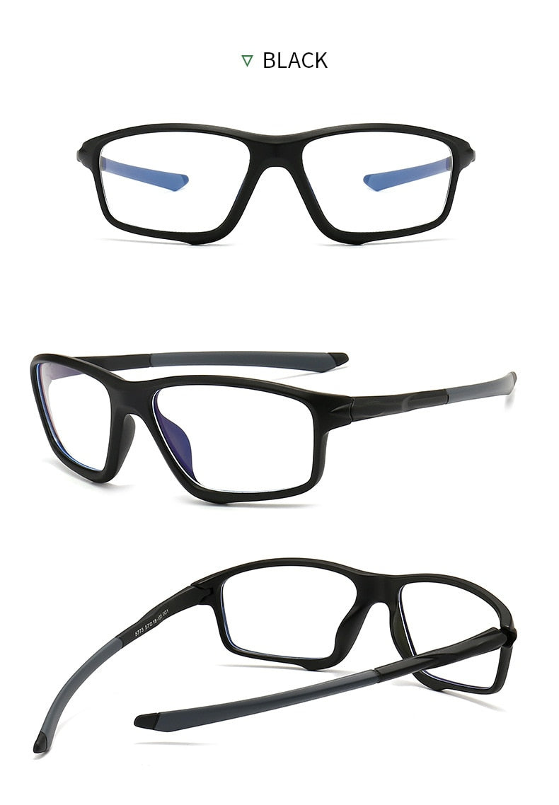 Yimaruili Men's Full Square Rim TR 90 Resin Sport Frame Eyeglasses TR5773 Full Rim Yimaruili Eyeglasses
