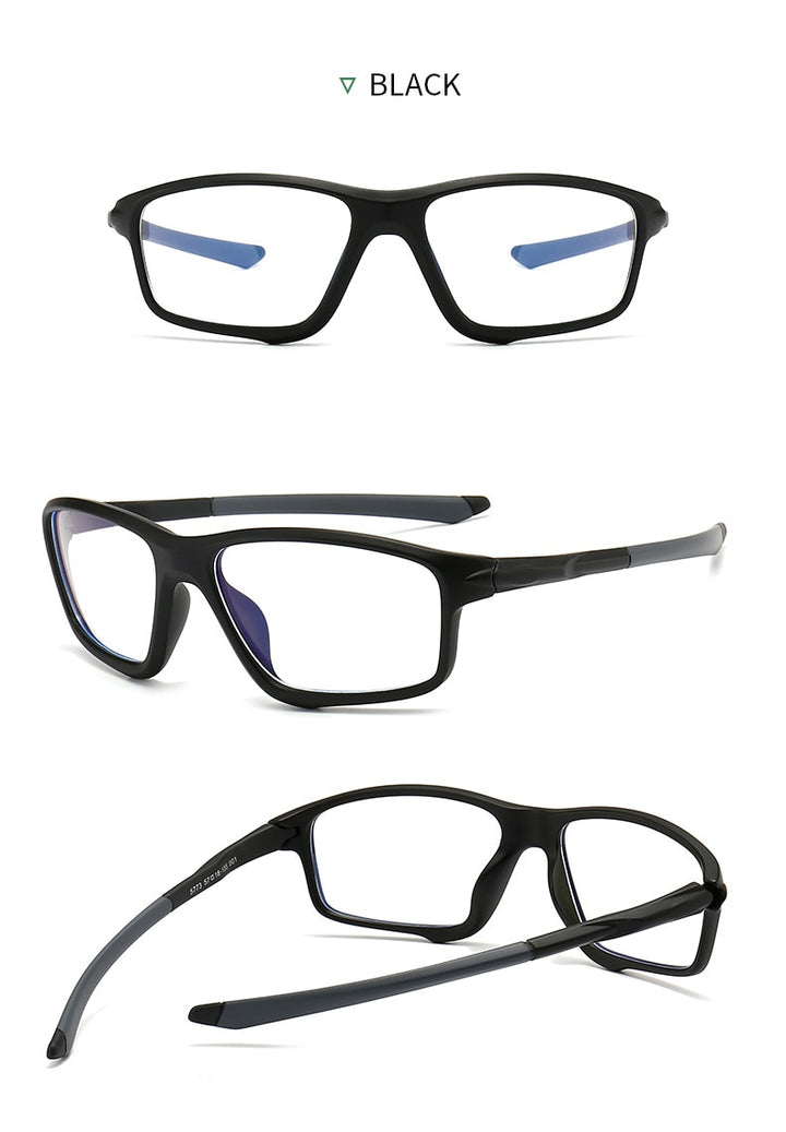Yimaruili Men's Full Square Rim TR 90 Resin Sport Frame Eyeglasses TR5773 Full Rim Yimaruili Eyeglasses