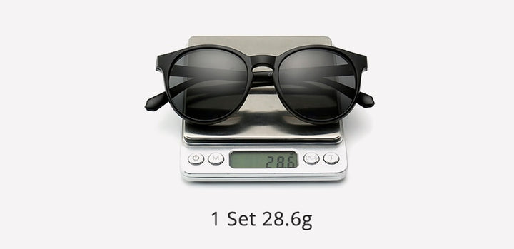 Ralferty Unisex Full Rim Round Polycarbonate Eyeglasses Clip On Sunglasses 2231 With Clip Ons Ralferty