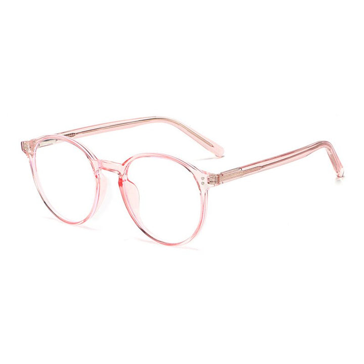 Handoer Unisex Full Rim Round Tr 90 Eyeglasses 210 Full Rim Handoer Pink  