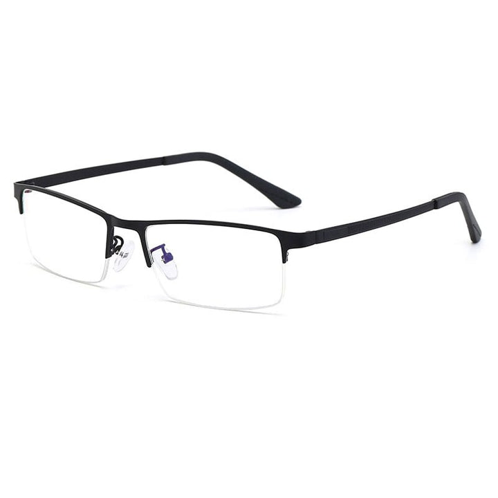 Handoer Unisex Semi Rim Square Alloy Eyeglasses 88121 Semi Rim Handoer