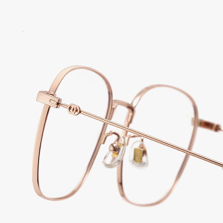 Yimaruili Unisex Full Rim Titanium Frame Eyeglasses 7525 Full Rim Yimaruili Eyeglasses