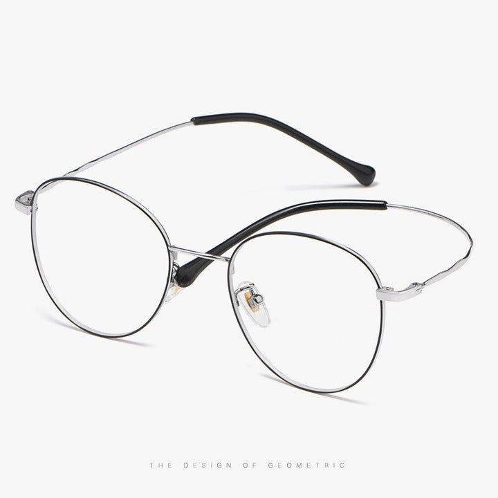 Yimaruili Unisex Full Rim Round Titanium Frame Eyeglasses 2011 Full Rim Yimaruili Eyeglasses