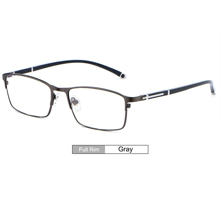 Hotochki Unisex Full/Semi Rim Alloy Frame Eyeglasses P9211 Semi Rim Hotochki FullRim0Gray