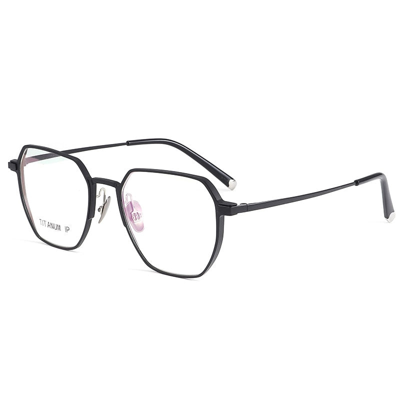 Hotochki Unisex Full Rim Titanium Alloy IP Plated Frame Eyeglasses 66004 Full Rim Hotochki
