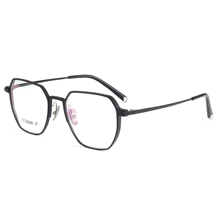 Hotochki Unisex Full Rim Titanium Alloy IP Plated Frame Eyeglasses 66004 Full Rim Hotochki