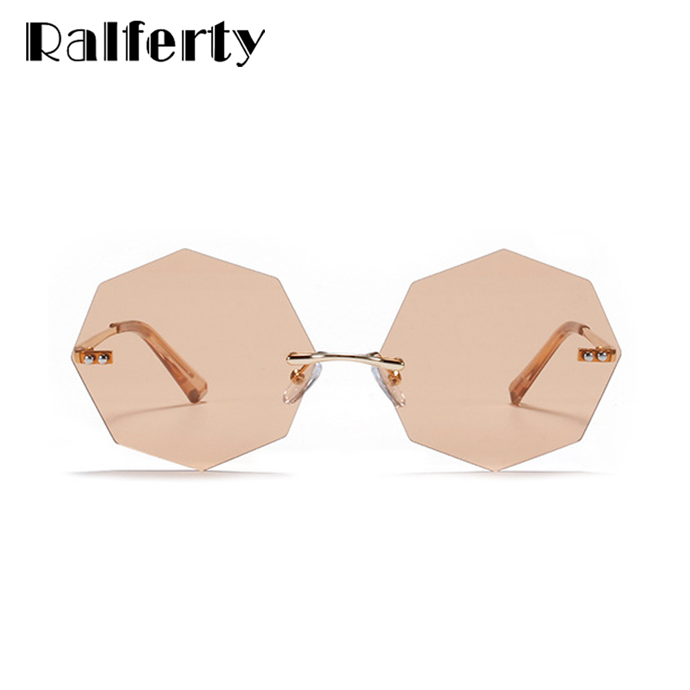 Ralferty Women's Steampunk Polygon Sunglasses WK005 Sunglasses Ralferty