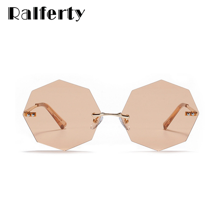 Ralferty Women's Steampunk Polygon Sunglasses WK005 Sunglasses Ralferty