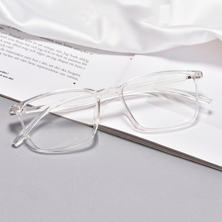 Hotony Unisex Full Rim Square TR 90 Resin Frame Eyeglasses 6633 Full Rim Hotony