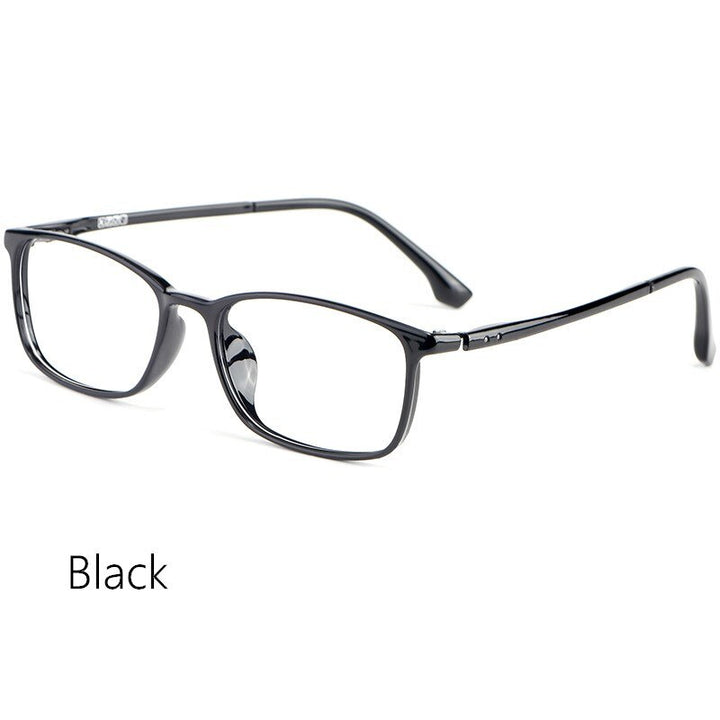 Yimaruili Unisex Full Rim Ultem Frame Eyeglasses 9801 Full Rim Yimaruili Eyeglasses Black China