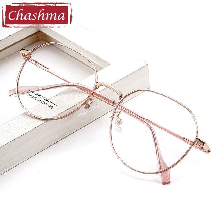 Chashma Ottica Unisex Full Rim Round Stainless Steel Eyeglasses Ac016 Full Rim Chashma Ottica