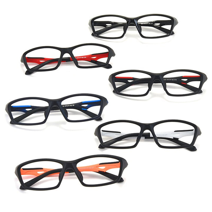Bclear Men's Full Rim TR90 Square Sport Eyeglasses Zt9233 Full Rim Bclear