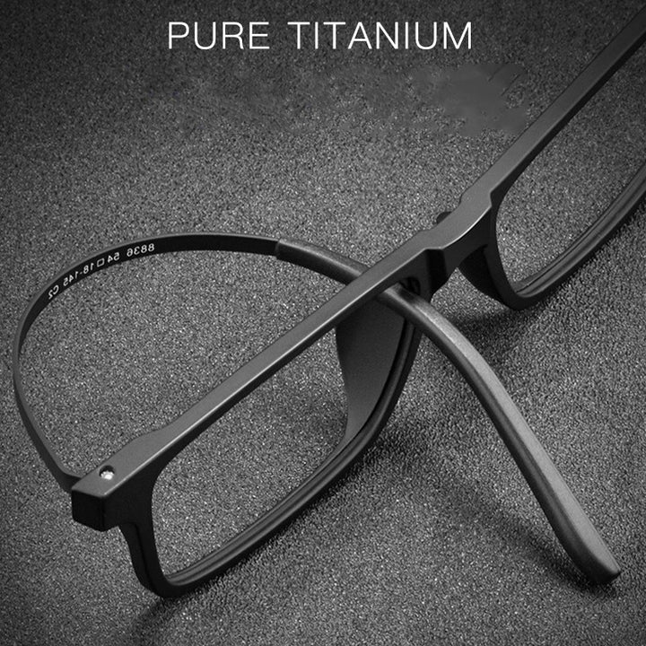 Yimaruili Unisex Full Rim Titanium Frame Eyeglasses 8836X Full Rim Yimaruili Eyeglasses