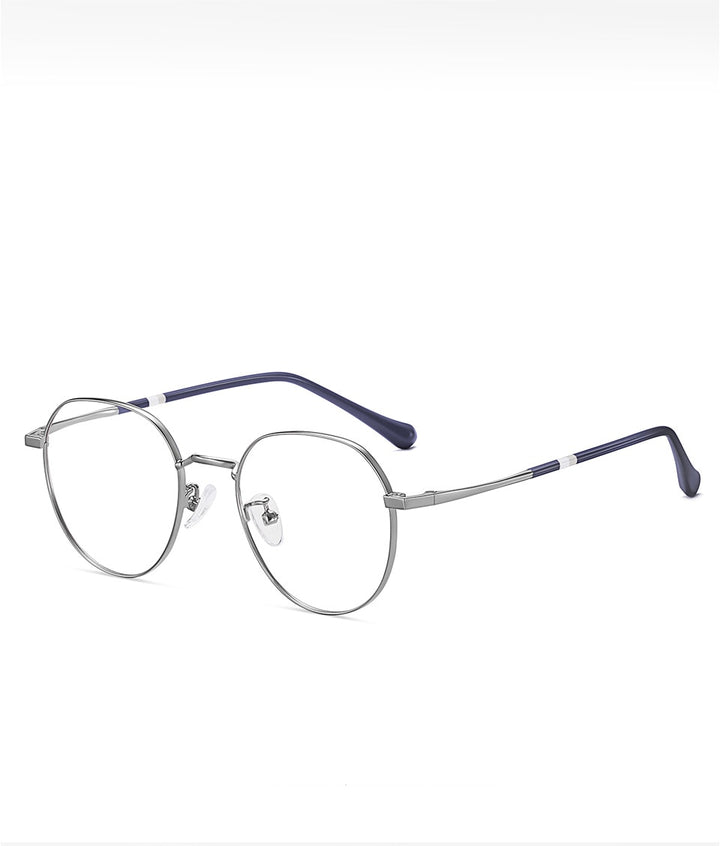 Yimaruili Unisex Full Rim Round Alloy Frame Eyeglasses Y1919 Full Rim Yimaruili Eyeglasses