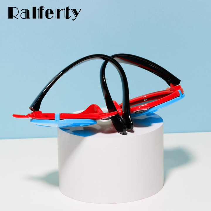 Ralferty Kids' Sunglasses Cartoons Crab Flip Up Unbreakable K8265 Sunglasses Ralferty