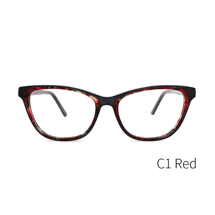 Kansept Women's Full Rim Cat Eye Acetate Frame Eyeglasses Fp1928 Full Rim Kansept FP1928C1