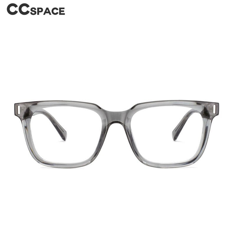 CCspace Unisex Full Rim Square Tr 90 Titanium Frame Eyeglasses 53829 Full Rim CCspace