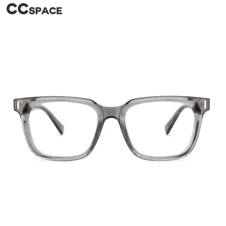 CCspace Unisex Full Rim Square Tr 90 Titanium Frame Eyeglasses 53829 Full Rim CCspace