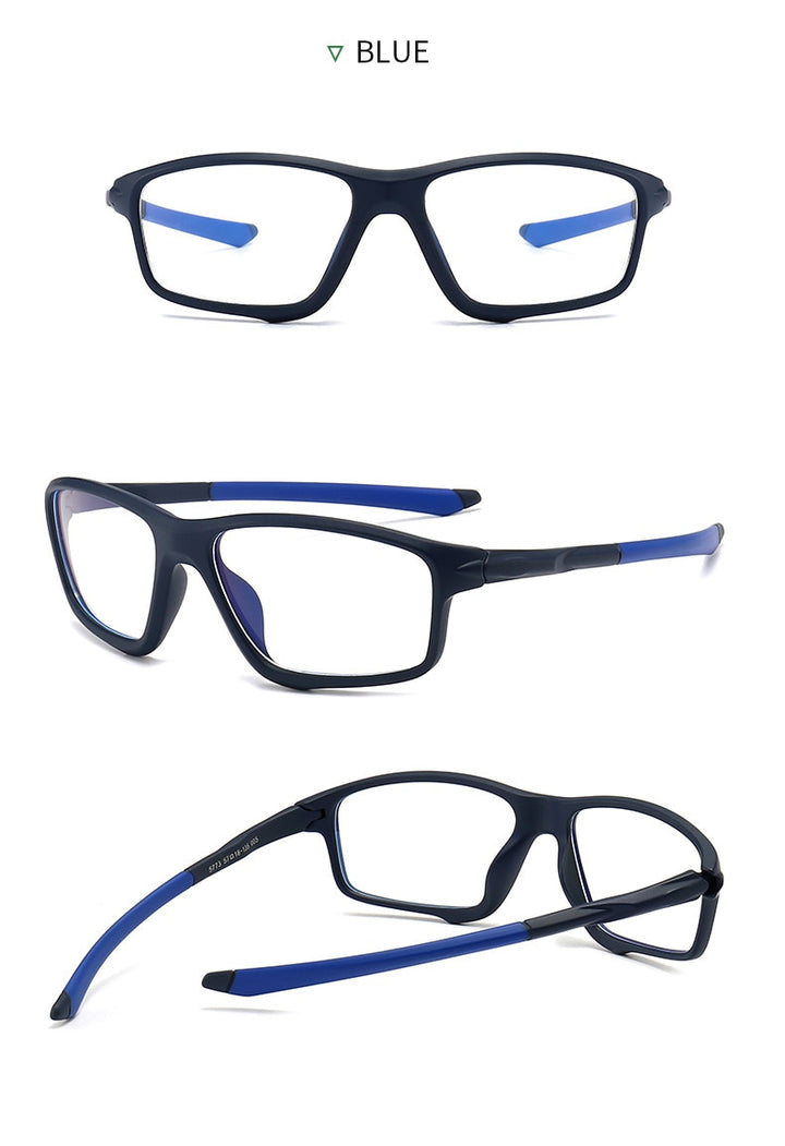 Yimaruili Men's Full Square Rim TR 90 Resin Sport Frame Eyeglasses TR5773 Full Rim Yimaruili Eyeglasses