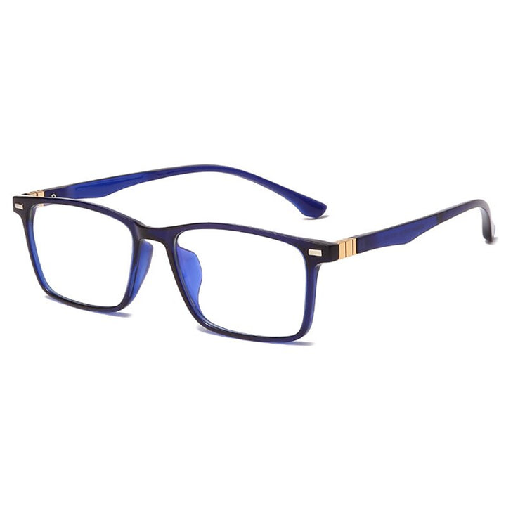 Handoer Unisex Full Rim Square Tr 90 Eyeglasses 229 Full Rim Handoer Blue  
