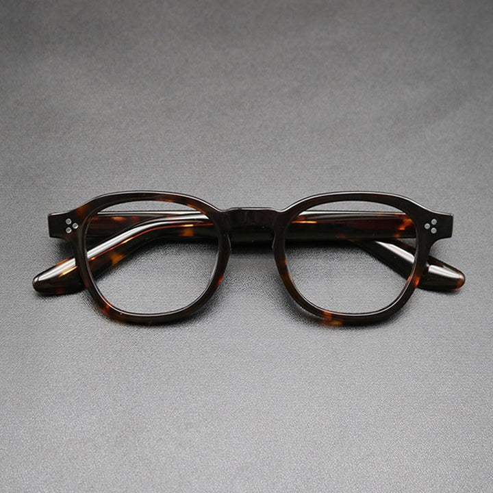 Gatenac Unisex Full Rim Square Acetate Frame Eyeglasses Gxyj684 Full Rim Gatenac Tortoise