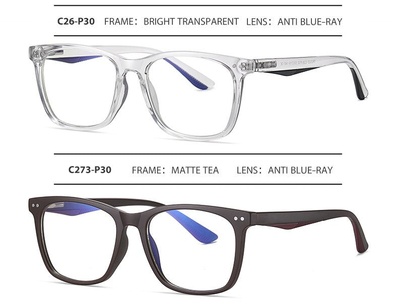 Hotochki Men's Full Rim Acetate Frame Anti Blue Light Lens Eyeglasses 2322 Full Rim Hotochki