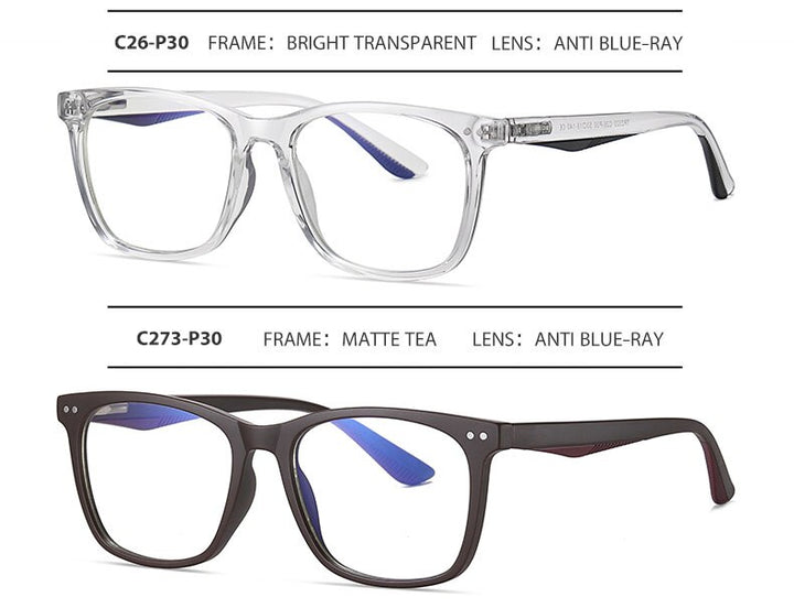 Hotochki Men's Full Rim Acetate Frame Anti Blue Light Lens Eyeglasses 2322 Full Rim Hotochki