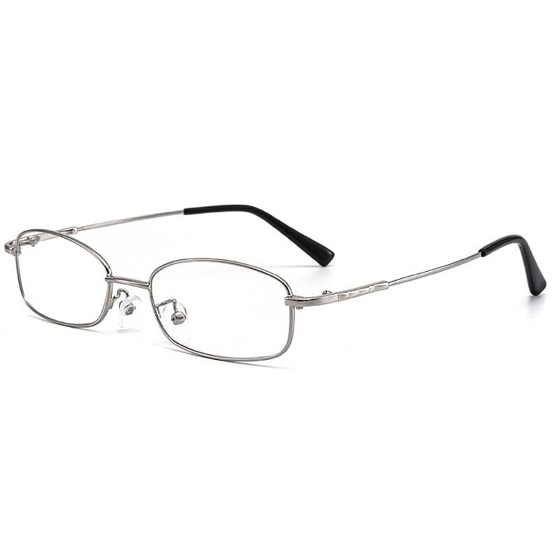Hotochki Unisex Full Rim Alloy Frame Eyeglasses 611 Full Rim Hotochki Silver