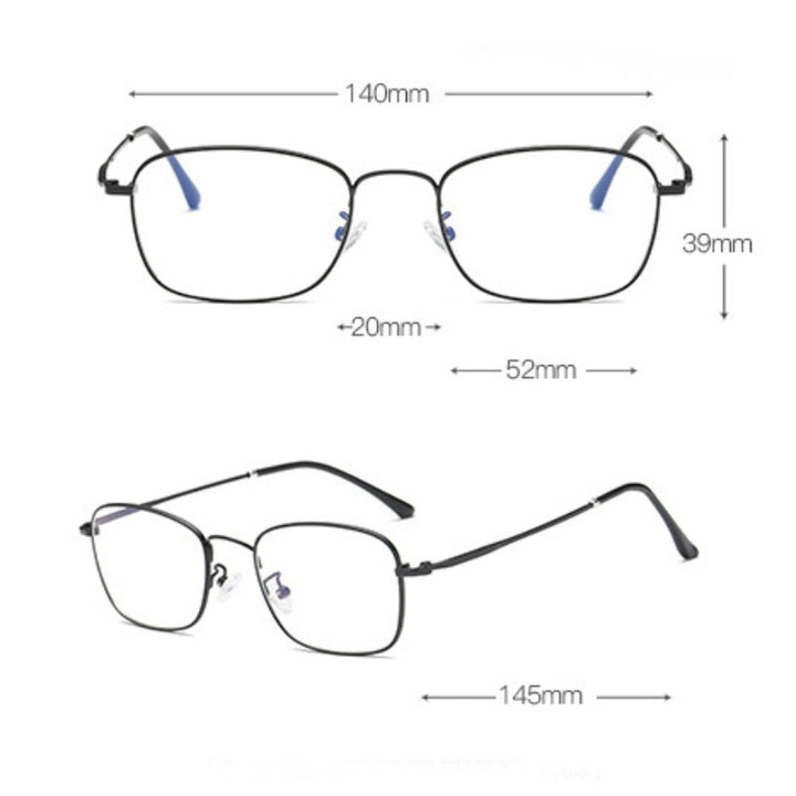 Hotochki Unisex Full Rim Alloy Frame Eyeglasses 5206 Full Rim Hotochki