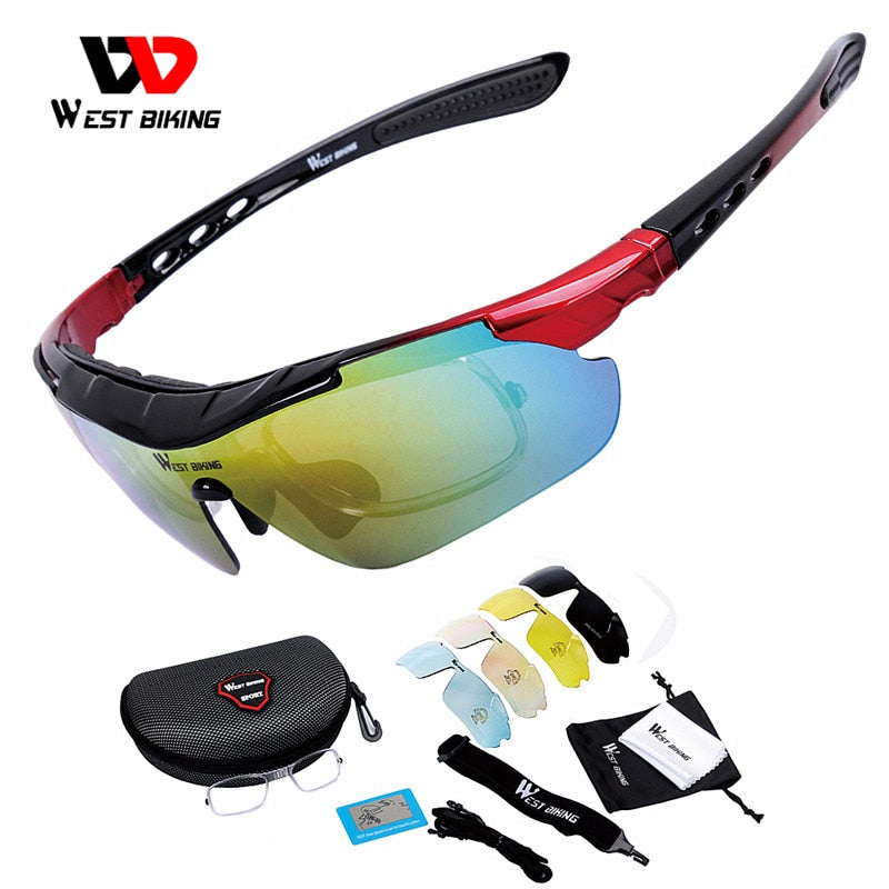 West Biking Unisex Full Rim Rectangle Acetate Polarized Sport Sunglasses YP0703111-135-136 Sunglasses West Biking