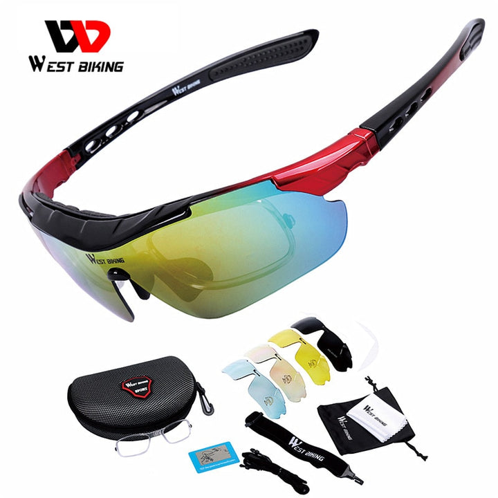 West Biking Unisex Full Rim Rectangle Acetate Polarized Sport Sunglasses YP0703111-135-136 Sunglasses West Biking