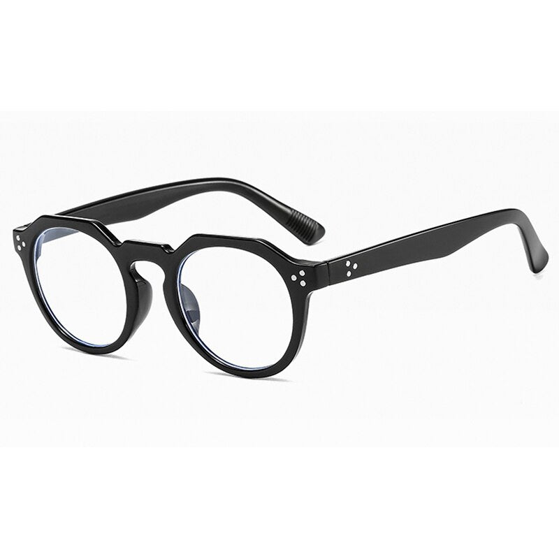 Hotochki Unisex Full Rim PC Plastic Resin Frame Eyeglasses 3395 Full Rim Hotochki black