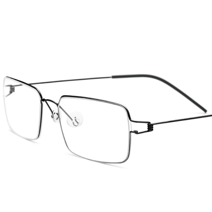 Yimaruili Unisex Full Rim Screwless Titanium Alloy Frame Eyeglasses 28606 Full Rim Yimaruili Eyeglasses