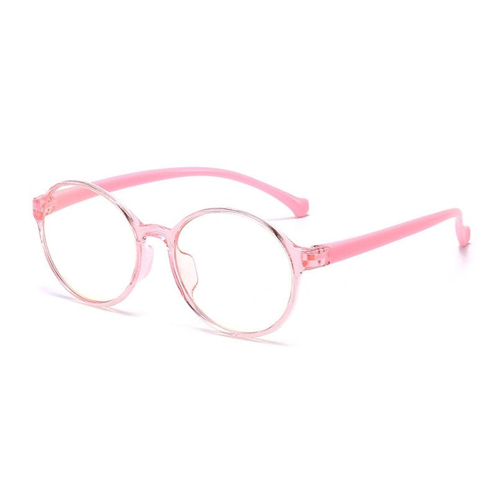 Yimaruili Unisex Children's Full Rim Acetate Frame Eyeglasses YKF2040 Full Rim Yimaruili Eyeglasses Pink