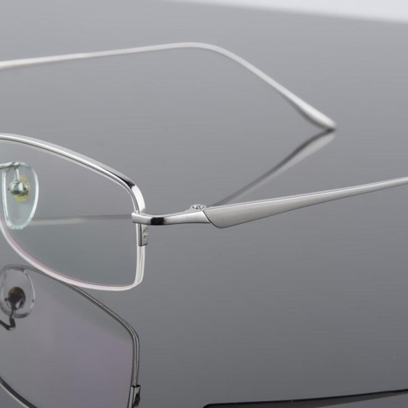 Hotochki Men's Semi Rim Titanium Frame Eyeglasses 8272 Semi Rim Hotochki
