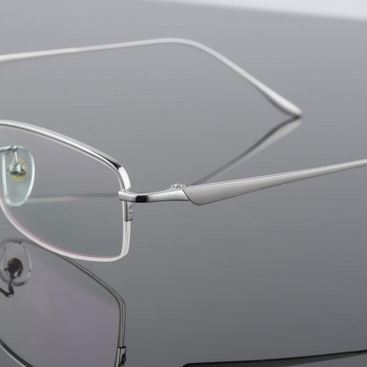 Hotochki Men's Semi Rim Titanium Frame Eyeglasses 8272 Semi Rim Hotochki