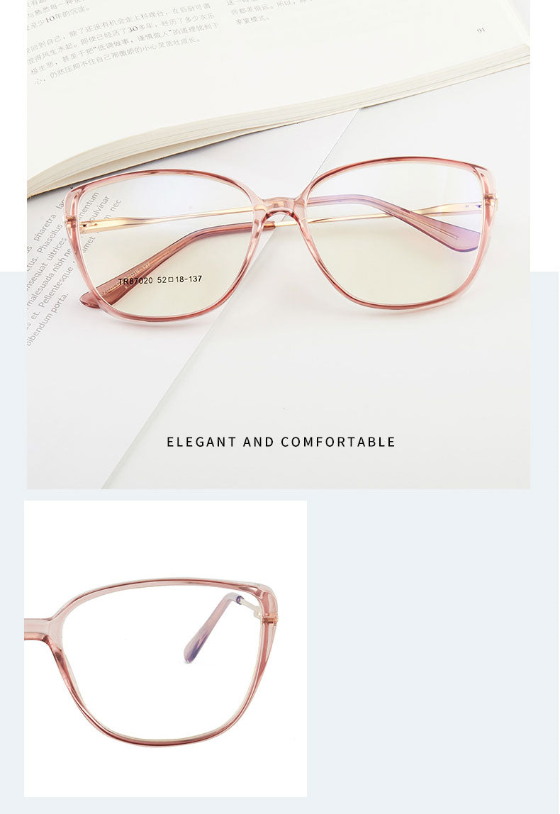 Hotony Women's Full Rim TR 90 Resin Cat Eye Frame Eyeglasses 7020 Full Rim Hotony